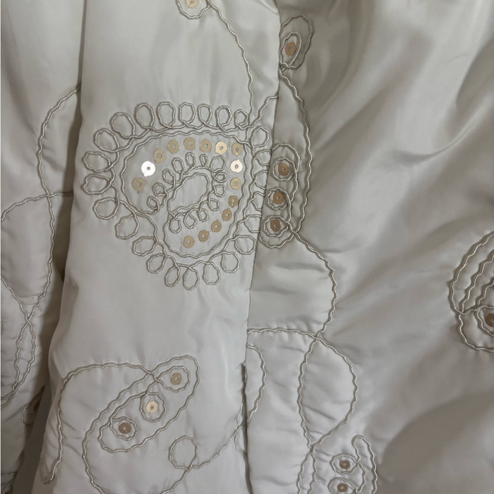 Ruby Rd White Quilted Puffer Jacket - image 3